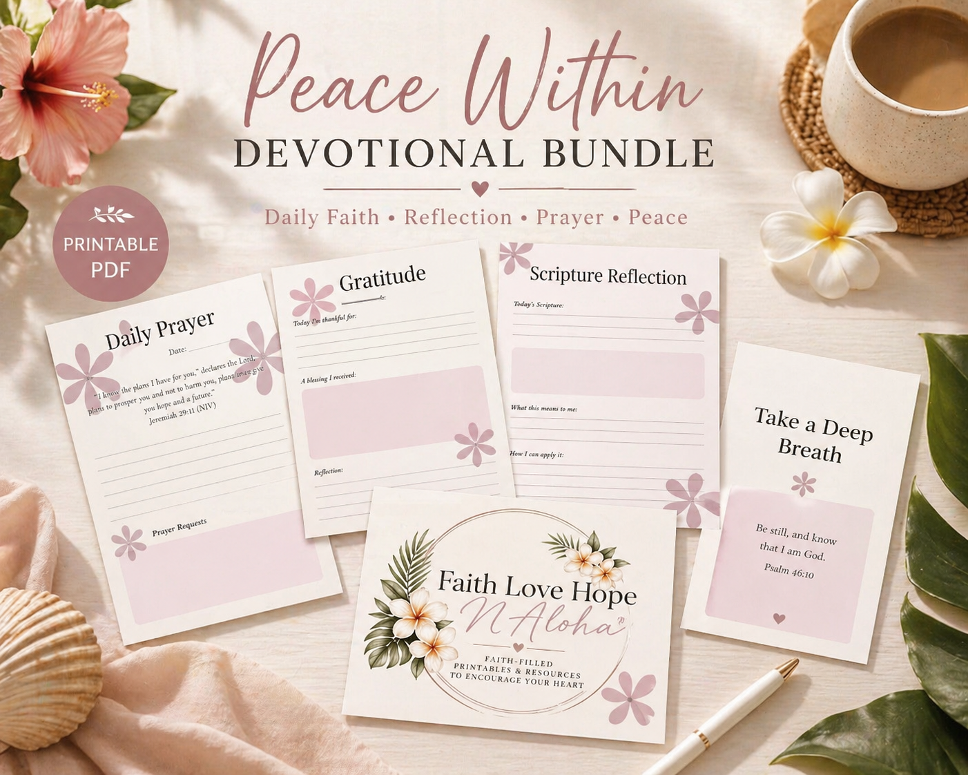 Peace Within - Printable Devotional Bundle